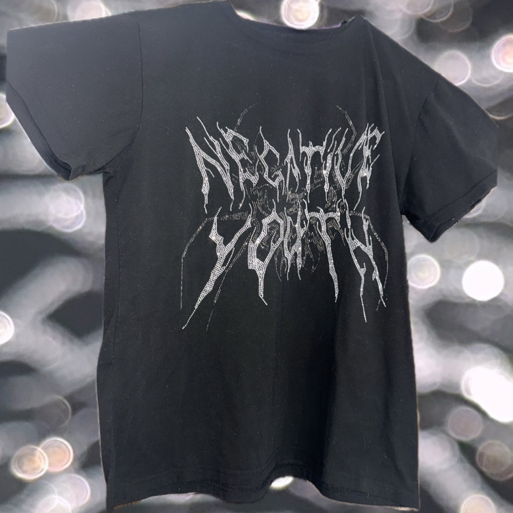 Negative Youth rhinestone tee